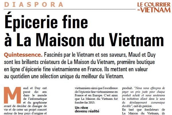 La Maison du Vietnam x Le Courrier du Vietnam